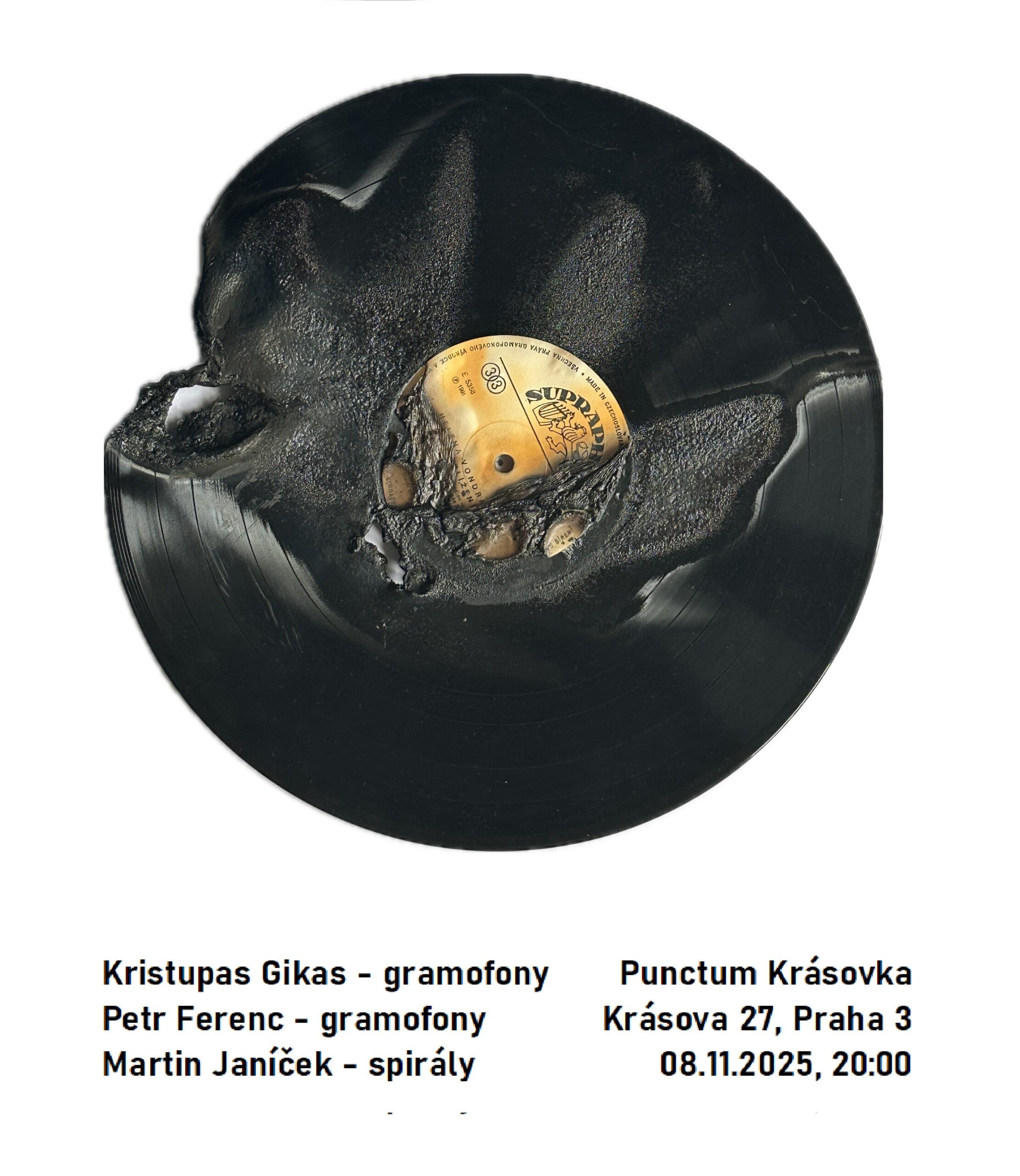 Petr Ferenc, Kristupas Gikas, Martin Janíček – Konzert – 08.11.2025 – Punctum Krásovka, Prag