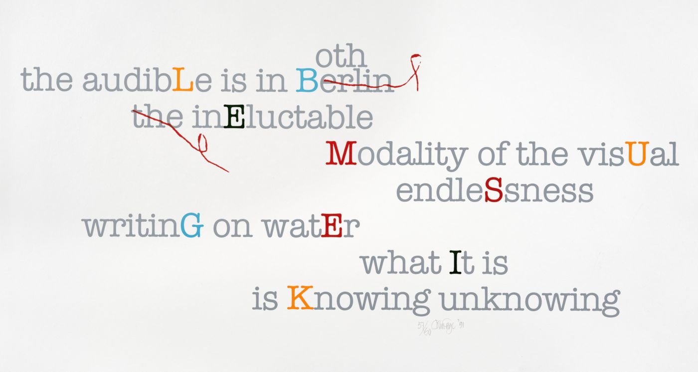 John Cage (mesostichons)